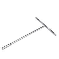 Douille hexagonale externe à poignée en T allongée, en acier au vanadium chromé brillant, 19 mm, multi-tailles, en stock chez les fabricants
