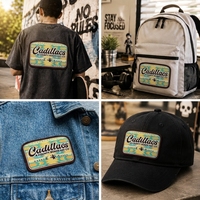 Patch brodé 3D personnalisé, logo haute densité, à coudre ou thermocollant pour vêtements, chapeaux, sacs et accessoires de marque