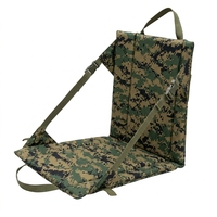 Coussin de chaise réglable camouflage avec poignée de transport, coussin de siège fin et pliable, léger et portable pour le tir et l'utilisation sur le terrain