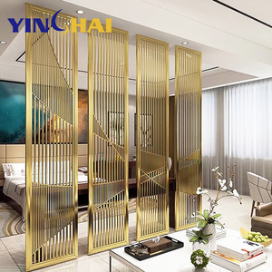 Factory Custom Stainless Steel Art Deco Panel <strong>Screens</strong> &amp; <strong>Room</strong> <strong>Dividers</strong> <strong>for</strong> Home Living <strong>Room</strong> Salon <strong>Divider</strong> Gold - Product Image 4