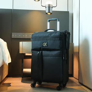 Oxford Roller <b>Trolley</b> <b>Suitcase</b> 20-Inch Universal Luggage Wheel Spinner Geometric Boarding Cloth Case Password Trolly Bag - Product Image 3