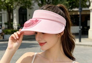 Casquette <span class=keywords><strong>Pare</strong></span>-Soleil Rafraîchissante UPF 50+ avec Ventilateur, Protection UV Rechargeable, Chapeau d'Été Portable pour Extérieur avec Ventilateur Intégré - Fournisseur - Product Image 2