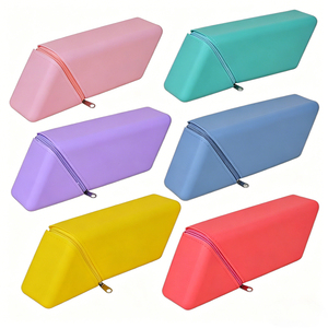 Customized BPA Free Large Capacity Storage Bag Waterproof Silicone Pen Case Soft <b>Holder</b> Stationery Bag for Kid Promotional Gift - Product Image 5