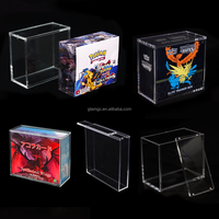 Boîte en Acrylique 6 MM Transparente Anti-UV pour Coffret Dresseur d'Élite Pokémon et Pack Mini Boîtes Métalliques (151 UPC)