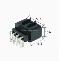 Zócalo de flexión de placa PCB, Conector de cable a placa de 8 pines de 8 orificios, enchufe automotriz de 2 vías