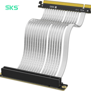 Кабель-удлинитель PCIe 5.0 X16 для GPU, плоский, гибкий, экранированный, 45/60 см, 32 ГБ/с, для вертикальных майнинг-ферм SFF PC - Product Image 1