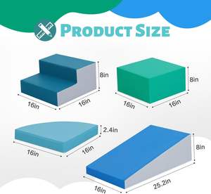 Juguetes para Bebés y Niños, Estructuras de Juego para Interiores, 6 Piezas Grandes, Juguetes de Escalada para Niños Pequeños, Bloques de Espuma para Interiores - Product Image 2