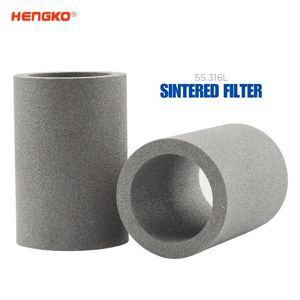 เฮงโกะ โออีเอ็ม ผลิตชิ้นส่วนโลหะเผาผนึก สแตนเลส 316L ท่อกรองผงเผาผนึกแบบกำหนดเอง ไส้กรองเผาผนึก - Product Image 3