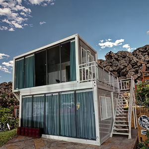 Xách tay 20ft đúc sẵn container nhà đô thị sống phẳng gói Tiny Home Trailer với nhà bếp phòng tắm văn phòng thủy tinh tính năng - Product Image 4