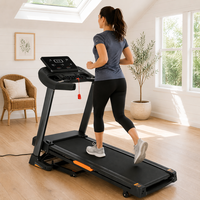 Fabricante Profesional de Caminadoras Eléctricas LED para el Hogar con Inclinación Automática, Máquina de Correr Motorizada para Gimnasio, Cardio y Fitness, Venta al Por Mayor