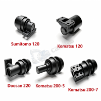 Rouleau de chenille pour excavatrice PC200/PC300/320D/SK200/EC210/DH220 – Pièces de train de roulement en acier forgé, surface trempée