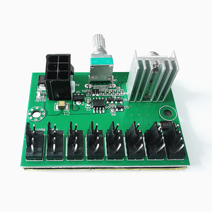 Trung tâm quạt PWM công suất cao 6 chân Bộ điều khiển quạt làm mát 8 cổng 3pin/4pin với giảm tốc độ & điều khiển nhiệt - Product Image 6