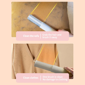 Pet rotatif épilation brosse vêtements Portable Mini peluche rouleau canapé adhésif brosse à cheveux chat et chien adhésif cheveux dispositif - Product Image 3