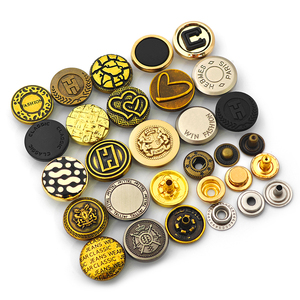 KUNSHUO Custom Logo Press Jacket Snap <b>Button</b> Eco-Friendly 4-Part Metal <b>Gold</b> for Clothing & Factory Clothes Made From Zinc Alloy - Product Image 6