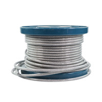Câble en acier inoxydable 304/316/316L, construction FC/IWRC, câble en acier multibrins pour levage et amarrage