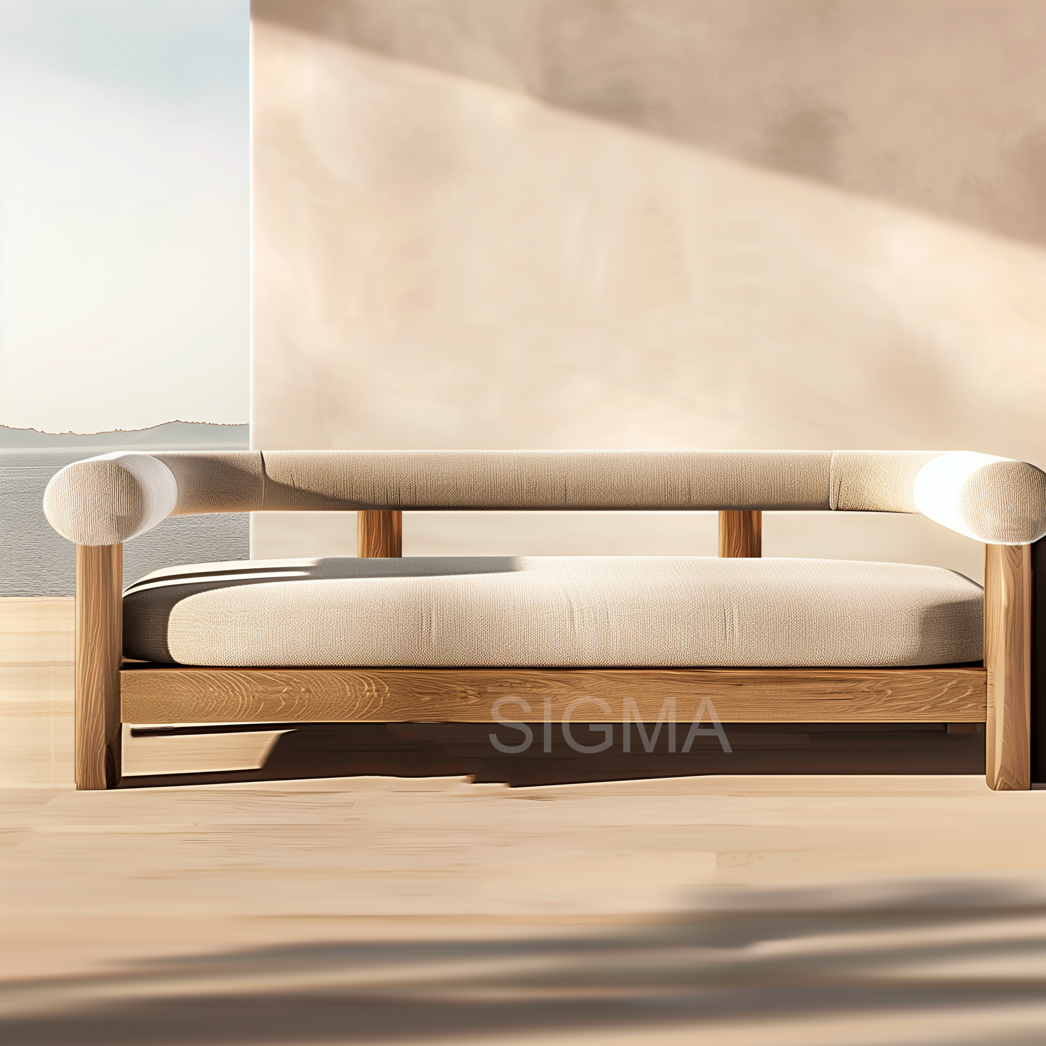 Luxury Solid Teak Wood Sun Lounger Chaise Outdoor Furniture Seat Beach Sun Lounge Chair