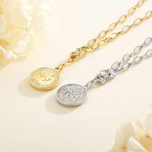 Titanium Steel Queen Elizabeth Ii Gold Silver <strong>Coin</strong> Pendant <strong>Necklace</strong> Queen Statue <strong>Coin</strong> Pendant Stainless Steel Jewelry <strong>Necklace</strong> - Product Image 2