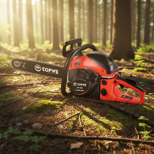 Tronçonneuse à chaîne TOPWE Construction 58cc, 2,4 kW/8500 tr/min, coupe-bois pour toutes les conditions météorologiques - Product Image 1