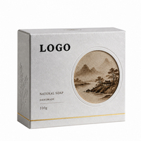 Boîte à savon transparente personnalisée avec fenêtre, emballage de présentation, boîte à savon transparente avec logo