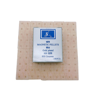 100 Uds. Cuentas magnéticas doradas terapia auricular punto del oído acupuntura pegatinas para oídos masajeador corporal semillas - Product Image 3