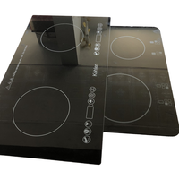 Plaque de cuisson à induction en céramique trempée 4 brûleurs pour cuisine et usage extérieur Taille personnalisée