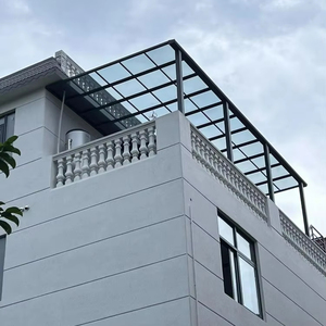 Pérgola y Gazebo Modernos de Aluminio y Acero con Techo de Policarbonato (Protección UV), Resistentes a la Intemperie, <span class=keywords><strong>Toldo</strong></span> Multifuncional, Carport - Product Image 4