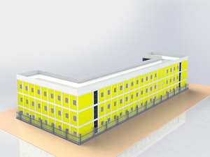 Hôtel Modulaire Sûr à Assemblage Rapide et Transport Facile 20/40 pieds avec Génération d'Énergie Photovoltaïque Intégrée et Modularisation Robuste - Product Image 5