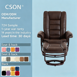 Fauteuil de massage inclinable convertible en canapé-lit, fauteuil de bureau confortable, mobilier de salon, fauteuil ottoman relaxant - Product Image 1