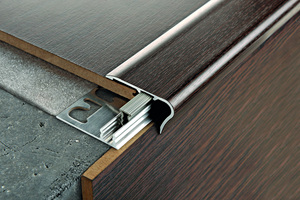 Style Escalier L Top En Finitions En Bois Et Finitions Anodisées Pin Insert Profils De Base En Aluminium Pour Escaliers Et Marches - Product Image 2