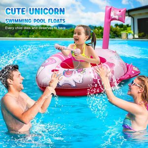 <span class=keywords><strong>Flotador</strong></span> de Piscina Unicornio Grande Personalizado al por Mayor Directo de Fábrica con Pistola de Agua - Juguete Inflable para Piscina para Niñas de 3 a 8 Años - Product Image 5