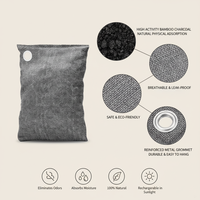 FYD 200g Sac de Charbon de Bambou Solide Écologique Désodorisant Naturel Multi-Parfums Longue Durée pour Éliminer les Odeurs de Chaussures à Domicile