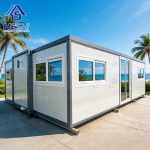 บ้านสำเร็จรูปแบบขยายได้มาตรฐาน AU ขนาด 20 ฟุต 40 ฟุต 1 2 3 4 5 ห้องนอน บ้านพักอาศัยหรูหราขนาดเล็ก วิลล่า - Product Image 1