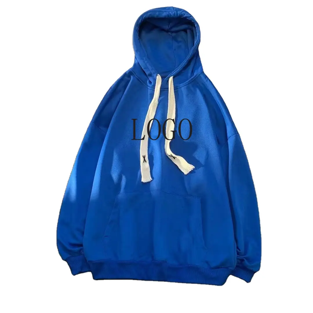 Dizeleri ile toptan hoodie kazak % 80% pamuk % 20% polyester kordon ter hoodies