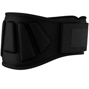 Cinturón de levantamiento de pesas con cierre automático, 6 pulgadas, malla de nailon, soporte para la espalda, correa de gancho y bucle para sentadillas, peso muerto, entrenamiento en gimnasio, hombres y mujeres - Product Image 1