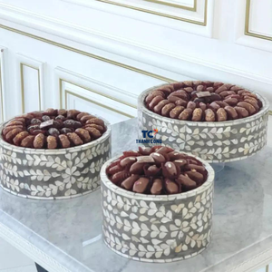 Soporte de chocolate con incrustaciones de perlas para madre, soporte hecho a mano de concha de capiz para pastel, decoración de Ramadán Eid de Vietnam, gran oferta - Product Image 4