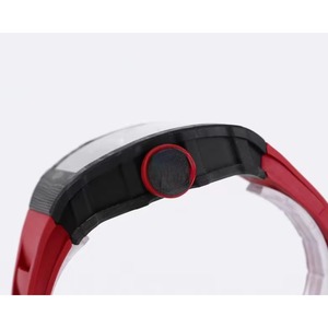 Top-quality luxury high-end carbon fiber <b>case</b> skeleton-shaped dial waterproof automatic mechanical sports men's hip-hop <b>watch</b> - Product Image 4