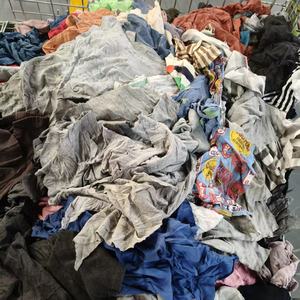 リサイクル綿ぼろ --繊維廃棄物 濃色Tシャツ-- 工業用拭き掃除用100%綿ぼろ - Product Image 3