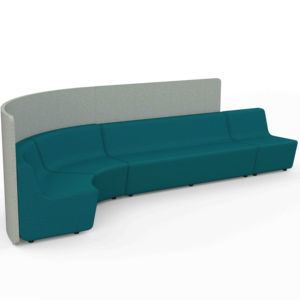 Sofá Modular de Luxo Moderno para Sala de Estar em Tecido Teddy, Sofá Seccional Retangular Grande para Escritório e Móveis de Casa - Product Image 1