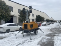 Tour d'éclairage mobile 4x400W LED avec générateur diesel silencieux 5KVA