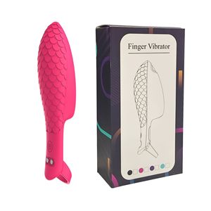 Vibrador con Funda de Silicona con Textura de Escamas de Pescado, 10 Frecuencias de Vibración, Carga Magnética USB, 100% Impermeable, Sin Lubricante, para Parejas - Product Image 5