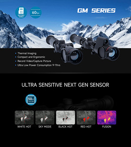 Lunette thermique TTLTEs GM03-50 384x288 12µm 20mK 50mm F1.0 tube 30mm 1024x768 OLED IP67 WiFi pour la chasse - Product Image 4