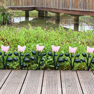 새로운 디자인 울타리 플라스틱 내구성 보호 가드 가장자리 장식 정원 식물과 꽃을위한 지속 가능한 작은 울타리