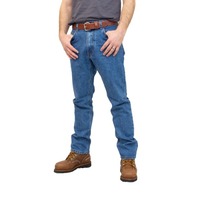 Jeans Denim Pria Ukuran Besar Model Lurus Kasual Warna Solid Tenun, Desain Khusus, Bernapas, Tahan Angin, 100% Katun, Grosir, Laris Manis