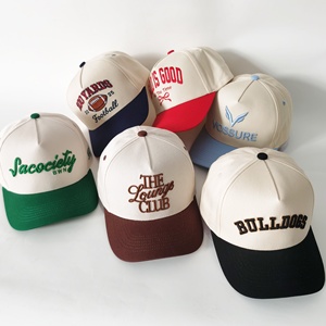 หมวกแก๊ปปักโลโก้แบบกำหนดเอง สองสี 5 ชิ้น ทรง Trucker สำหรับผู้ชาย ไซส์ใหญ่ ทรง <span class=keywords><strong>A</strong></span> แบบเรียบ หมวกเบสบอล - Product Image 5
