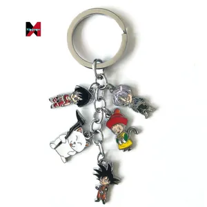 Anime Keychains 3D EDC Key Chain Tennis Baseball Golf Volleyball Basketball Sport Ball Keychain