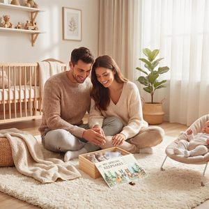 Boîte à souvenirs en bois pour bébé avec animaux <span class=keywords><strong>de</strong></span> la jungle, boîte à souvenirs pour garçons ou filles, boîte à souvenirs pour parents nouveau-nés pour souvenir - Product Image 5