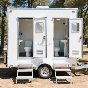 Toilettes portables pour événements spéciaux 2025, toilettes VIP et douches, remorques avec toilettes montées, remorque de toilettes à vendre - Product Image 4