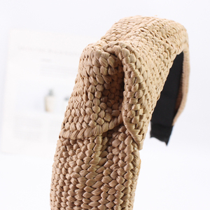 IFOND Bandeaux larges tressés style <span class=keywords><strong>bohème</strong></span> pour femmes, parfaits pour le quotidien et les vacances à la plage - Product Image 2