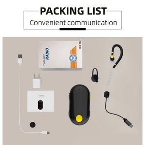 Mini Tai Walkie Talkie tai nghe tầm xa 3KM 2 Way Radio thông tin liên lạc 48 giờ Tuổi thọ pin môi trường tiếng ồn hủy bỏ - Product Image 5