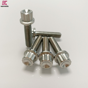 Tuerca/Perno de Brida de <span class=keywords><strong>12</strong></span> Puntas de Titanio Pulido para Aplicaciones Automotrices, Sanitarias y Mineras - Product Image 6